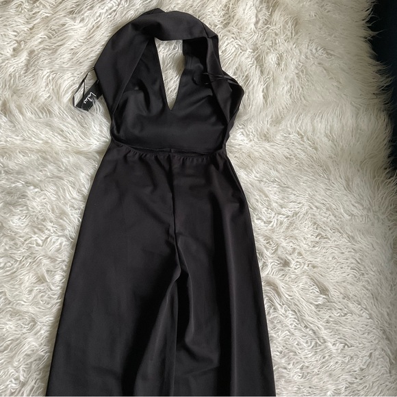 🆕Lulu’s Thinking‎ Out Loud Black Backless Jumpsuit - Picture 9 of 10